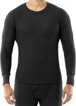 Indera Men's (42-44) Cotton Rich Long Johns Thermal Underwear Shirt-black New. Price: $9.00.