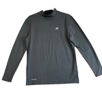 Russell Shirt Mens Medium Gray Dri-power 360 Mock Neck Long Sleeve Athletic Top Pre-owned. Price: $14.99.