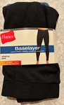 New Hanes Base Layer Premium Stretch Pant Size Medium Black Thermal Long Johns. Price: $8.99.