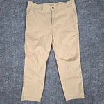 Solaris Men's Khaki Stretch Cotton Nylon Spandex Casual Pants Size 38X30 Pre-owned. Price: $23.99.