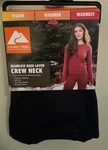 Ozark Trail Women's Small Seamless Base Layer Crew Neck Top Black #10726 New. Price: $14.50.
