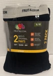 Fruit Loom 2-PACK Black Thermal Pants (mens Size Xl) Soft Brand New. Price: $14.99.