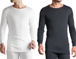 Heat Holders - Mens Grey White Cotton Thermal Underwear Long Sleeve Vest Top New. Price: $28.16.