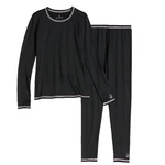 Cuddl Duds Warm 2PC Base Set New Comfort Stretch Black 10/12. Price: $24.99.