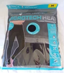 Free Country 2 Pack Ladies Base Layer Pants Micro Tech Heat Black Medium Thermal New. Price: $18.95.