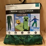 Minecraft Climate Right Cuddl Duds Boys Warm Underwear Large 10/12 25IN Waist New. Price: $13.40.