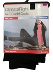 Climate Right Cuddl Duds Women's Plush Warmth Frigid Leggings Size Xs 2-4 Black New. Price: $18.00.