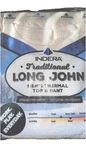 Indera Traditional Long John Piece Top & Pant White Men S 2XL New. Price: $16.40.