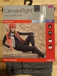 Climate Right Cuddl Duds Black/gray Plush Warmth Legging Women's Size Xs Nip New. Price: $10.00.