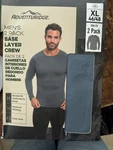 Adventuridge Men's 2-PACK Base Layer Crew Slim Fit Shirt Xl New. Price: $8.00.