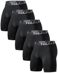 Telaleo 5 Pk Compression Short Men Spandex Athletic Underwear Performance Box 2X New. Price: $19.95.