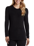 Cuddl Duds Fleece Wear Long Sleeve Crewneck Top Sz Medium (10-12) Black New. Price: $31.49.