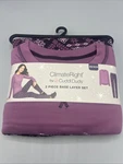 2-PIECE Climateright Cuddl Duds Women Xs/xch Base Layer Top Legging Set Purple New. Price: $22.00.