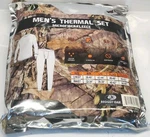 Mossy Oak Men's Thermal Long Johns 2 Piece Set Black Wicking Quick Dry New. Price: $17.95.