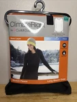 Climateright Cuddl Duds Base Layer Stretch Fleece Long Sleeve Crew - Xl Black New. Price: $14.99.