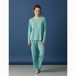 Size Women's Cuddl Duds Light Blue Long Johns Pajama Pant Set Pre-owned. Price: $22.00.