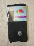 New Fruit Of Loom Women's Size (12-14) Waffle Thermal Crewneck Top Black. Price: $14.99.