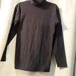 Under Armour Shirt Mens Large Black Coldgear Fitted Mock Neck Base Layer Top Pre-owned. Price: $14.44.