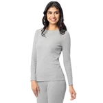 Fruit Of Loom Women's Gray Waffle Thermal Fitted Long Sleeve Shirts: Xs-s New. Price: $11.99.