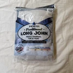 Indera Men's Traditional Long John Thermal Top & Pant White Xl New Sealed. Price: $18.00.