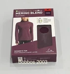 Paradox Women's Merino Blend Performance Base Layer Top, Purple, Size New. Price: $18.95.