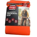 Wrangler Work Wear Orange Performance Thermal Top Size - New. Price: $19.99.