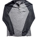 Hanes Beefy Mens Shirt Size Gray Henley Long Sleeve 3 Button Pullover Pre-owned. Price: $9.89.