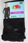 Womens Xl 16 18 Black Thermal Waffle Crew Shirt Long Sleeve New. Price: $13.39.