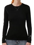 New Meriwool Layers Women's Merino 400 Heavyweight Crew Base Black Xs. Price: $33.99.