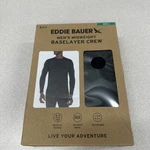 Eddie Bauer Mens Midweight Baselayer Crew Size Large New. Price: $26.00.