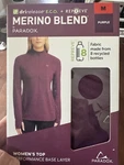 Paradox Women's Med Merino Blend Performance Base Layer Long Sleeve Shirt Purple New. Price: $15.00.