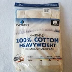 Indera Heavyweight Knit Thermal Long Underwear Shirt Cotton Size Xl Tall 46 - 48 New. Price: $25.99.
