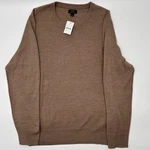 J.crew Sweater Men Merino Wool Blend Crewneck Pullover Brown CL440 Nwt Classic New. Price: $32.99.