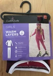 Cuddl Duds Long Underwear: Sleeve Crew & Legging Red Black Girls Xs (4/5) New. Price: $8.00.