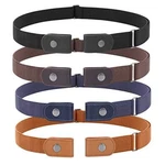3 Pieces 4 Buckle Free Adjustable Women Belt, Invisible Elastic New. Price: $46.02.