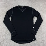 Meriwool Shirt Mens Medium Black Merino Base Layer 400 Thermal Hiking Knit Pre-owned. Price: $38.15.