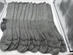 New No Tags 6 Pairs Cabelas Mens Crew Socks Size Large Grey / Black. Price: $14.99.