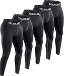 Telaleo 5 Men's Compression Pants For Workout, Small, Black(five Pack) New. Price: $38.36.
