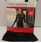 Cuddl Duds: Women's Black (large) Active Long Sleeve Crew Shirt New. Price: $13.99.