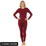 Jane Womens Thermal Fleece Lined Crew Neck Top And Pant Set (red, Small). Price: $24.99.