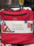 2-PIECE Climateright By Cuddl Duds Women Xs Base Layer Top Legging Red Black New. Price: $11.89.
