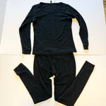 Lapasa Merino 2-PIECE Top Pant Set Size 100% Wool Layers Longjohn Black Lowtox Pre-owned. Price: $54.90.