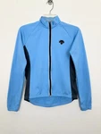 Descente Vintage Full Zip Base Layer Blue Mock Neck Hiking Biking Women's Small Pre-owned. Price: $35.88.