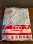 Vintage J.e Morgan Mills Women's Long Johns Thermal Sleeve Blue Shirt Large New. Price: $21.21.
