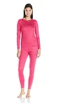 Fruit Of Loom Women's Fleece Lined Thermal Underwear Set, S, Hot Pink - New. Price: $17.99.