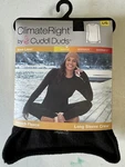 Sz Climate Right Cuddl Duds Black Long Sleeve Crew Stretch Fleece Base Layer New. Price: $18.45.