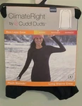 Cuddl Duds Women's Climateright Xs Plush Warmth Base Layer Crew Top Black #10726 New. Price: $12.50.
