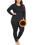Moscoal Plus Size Thermal Underwear For Women Long Johns Sets Fleece Lined Ba... New. Price: $43.27.