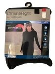 Climate Right By Cuddl Duds Thermal Shirt Womens Black 6-8 (34 -36 ). Cozy New. Price: $33.44.