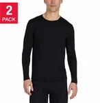 32 Degrees Mens Pack Large Crew Neck Baselayer Shirts, Black, Xl New. Price: $26.99.
